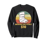 Club de survivants d'humour blessure de récupération de Jambe cassée Sweatshirt