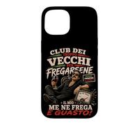 Club Dei Troppo Vecchi per Fregarsene Funny Italian Attitude Coque pour iPhone 15