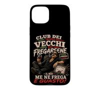 Club Dei Troppo Vecchi per Fregarsene Funny Italian Attitude Coque pour iPhone 15 Plus