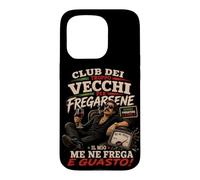 Club Dei Troppo Vecchi per Fregarsene Funny Italian Attitude Coque pour iPhone 15 Pro