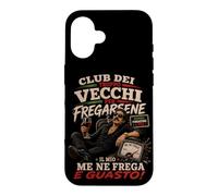 Club Dei Troppo Vecchi per Fregarsene Funny Italian Attitude Coque pour iPhone 16