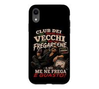 Club Dei Troppo Vecchi per Fregarsene Funny Italian Attitude Coque pour iPhone XR