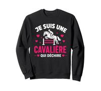 Club équestre Équitation Cheval Humour Fille Super Cavalière Sweatshirt
