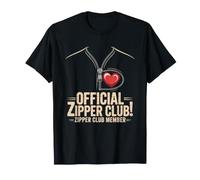 Club Fermeture Eclair Cicatrice Coeur Ouvert Survivant T-Shirt