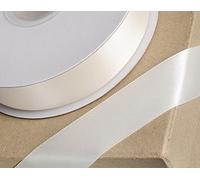 Club Green Double Ruban de Satin, Ivoire, 10 mm x 25 m