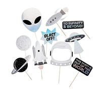 Club Green Space Alien Party Photo Booth Lot de 10 accessoires de fête