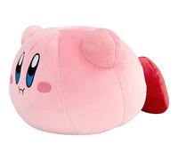 Club Mocchi Mocchi Tomy - Peluche Kirby Flottant Mega 38 cm - Jouets Doux Kirby à Collectionner - Jouets héros sous Licence Officielle - Figurines de Bureau - Jouets Enfants 3+ Ans