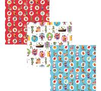 Club of Sinterklaas papier cadeau - 2 mètres x 70 cm - 3 rouleaux