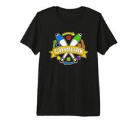 Club Pass Crew Jonglage en Duo avec Massues T-Shirt Haut de Gamme