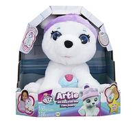 Club Petz Artie,Peluche Ours Polaire Amusante et Douce Qui Émet des Sons et Frissonne, Jouet Cadeau pour Garçons et Filles +2 Ans Multicolore