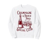 Club Social Champagne et Frites | Vintage Womans Sweatshirt