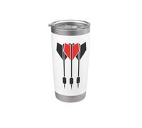 Club sportif Dart Arrows Darts Match Gobelet isotherme en acier inoxydable double paroi