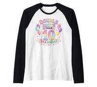 Club Ten à Deux Chiffres et Fabuleux Arc-en-Ciel Graphique Pastel Manche Raglan