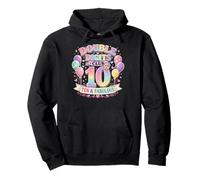 Club Ten à Deux Chiffres et Fabuleux Arc-en-Ciel Graphique Pastel Sweat à Capuche