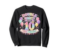 Club Ten à Deux Chiffres et Fabuleux Arc-en-Ciel Graphique Pastel Sweatshirt