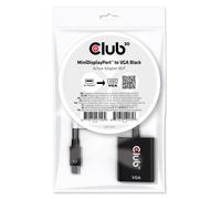 Club3D Adaptateur MiniDisplayport > VGA actif mâle/femelle noir polybag