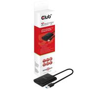 Club3D Adaptateur USB 3.1 type A > 2x DP 1.2 4K@60Hz actif St/Bu retail