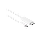 CLUB3D Câble Actif USB-C vers HDMI 2.0 UHD Blanc 1.8m - 3840x2160 60Hz, 18 Gbit/s, Connecteurs Mâles, RoHS, CE, FCC