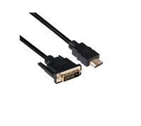 CLUB3D Câble DVI Dual Link vers HDMI 1.4 M/M 2m (CAC-1210) - Résolution 3840x2160 30Hz - Noir - Compatible tous OS - Certifié RoHS/FCC/CE EMI