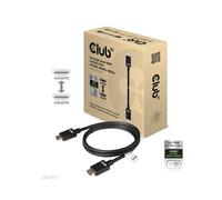 CLUB3D Câble HDMI 2.1 Ultra High Speed 1m - 4K120Hz/8K60Hz - 48Gbps - M/M - Contacts Or - Blindage Aluminium Mylar