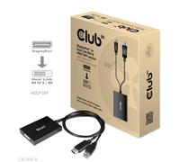 Club3D Adaptateur DisplayPort vers DVI‑D CAC-1010-A 0,6 m USB Noir HDCP Off AKTIV