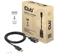 Club3D Câble DisplayPort vers VGA (D-Sub) CAC-1012 2 m 28 AWG Noir