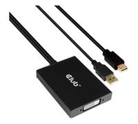 CLUB3D cac-1130 0,6 m MiniDP/USB-A DVI-D Noir