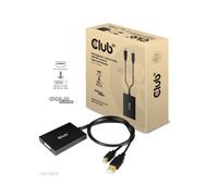 CLUB3D CAC-1130-A Adaptateur Vidéo DVI-D Femelle vers Mini DisplayPort Mâle + USB Type-A Mâle, 0.6m, 3840x2160 30Hz, DP 1.2a