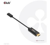 Club3D Câble vidéo CAC-1333 HDMI Type A vers USB Type-C 0,22 m Noir
