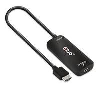 CLUB3D CAC-1336 HDMI™+ Micro USB vers USB Type-C 4K120Hz ou 8K30Hz M/F Adaptateur Actif