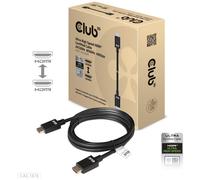 Câble de raccordement club3D HDMI Fiche mâle HDMI-A, Fiche mâle HDMI-A 3.00 m noir CAC-1373 10K UHD, 8K UHD, ignifuge Câble HDMI
