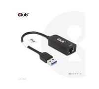 CLUB3D CAC-1420 Adaptateur réseau USB 3.2 Gen 1 vers Ethernet 2.5Gbps, Compatible Windows, macOS & Linux, câble 0.215m, Noir