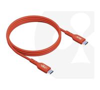 Club3D Câble USB-C CAC-1511 – USB 2.0 480Mb PD 240W (48V/5A) Mâle/Mâle 1 m Orange