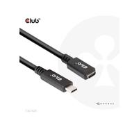 CLUB3D CAC-1529 Câble USB-C vers USB-C 2m USB 3.2 Gen 1 (3.1 Gen 1) 5Gbit/s, Power Delivery 60W (20V/3A), Noir