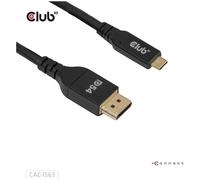 CLUB3D CAC-1563 câble vidéo et adaptateur 2 m USB Type-C DisplayPort Noir