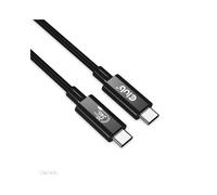 CLUB3D CAC-1575 : Câble USB4 Gen 2x2 Type-C Mâle/Mâle 2m, 20 Gbit/s, Power Delivery 240W (48V/5A) - Connecteurs 12 x 36.2 x 6.3 mm, Noir