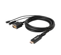 Club3D Câble HDMI vers VGA CAC-1712 28AWG 2 m Noir