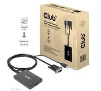 Club3D Adaptateur CAC-1720 VGA et USB Type A vers HDMI Pigtail M/B 0,6 m 28 AWG