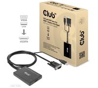 CLUB3D CAC-1720 câble vidéo et adaptateur 0,6 m HDMI Type A (Standard) VGA (D-Sub) + USB Noir
