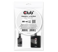 CLUB3D CAC-2013 câble vidéo et adaptateur 0,228 m Displayport VGA Noir