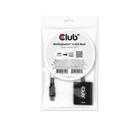 CLUB3D CAC-2113 Adaptateur Vidéo Mini Displayport 1.1 vers VGA, 0.228m, 1920x1200 WUXGA, 5.4 Gbit/s, 60Hz, Noir, Compatible Windows