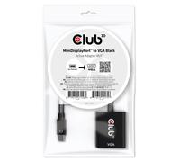 CLUB3D CAC-2113 câble vidéo et adaptateur 0,228 m Mini Displayport VGA Noir