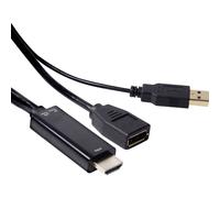club3D CAC-2330 HDMI Adaptateur [1x HDMI mâle - 1x DisplayPort femelle] noir