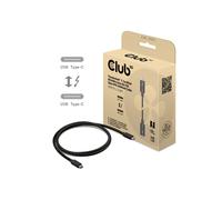 CLUB3D CAC-2501 Câble Thunderbolt 5 Noir 1m, Connecteurs Mâle/Mâle, Taux de transfert max 120 Gbit/s