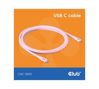 CLUB3D CAC-3002 câble USB USB4 Gen 2x2 2 m USB C Rose
