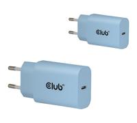 CLUB3D CAC-3022 chargeur d'appareils mobiles Smartphone, Universel Bleu Secteur Charge rapide Intérieure