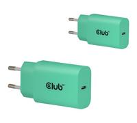 CLUB3D CAC-3024 chargeur d'appareils mobiles Smartphone, Universel Vert Secteur Charge rapide Intérieure