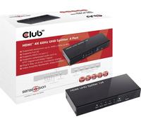 CLUB3D HDMI™ 4K@60Hz UHD Splitter AC Power 4 ports