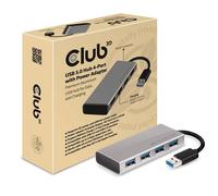 CLUB3D CSV-1431 CLUB3D Hub USB 3.0 4 ports avec adaptateur d'alimentation