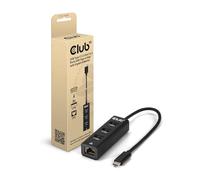 Club3D CSV-1549 Hub USB Type-C 3.2 Gen1 vers 3 Ports USB Type-A Hub avec Gigabit Ethernet
